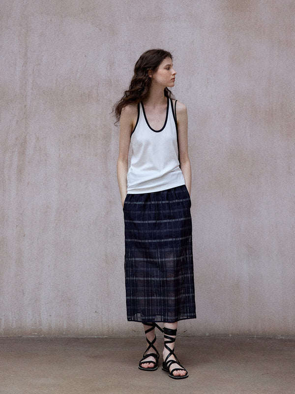 Lattice Wrap Skirt